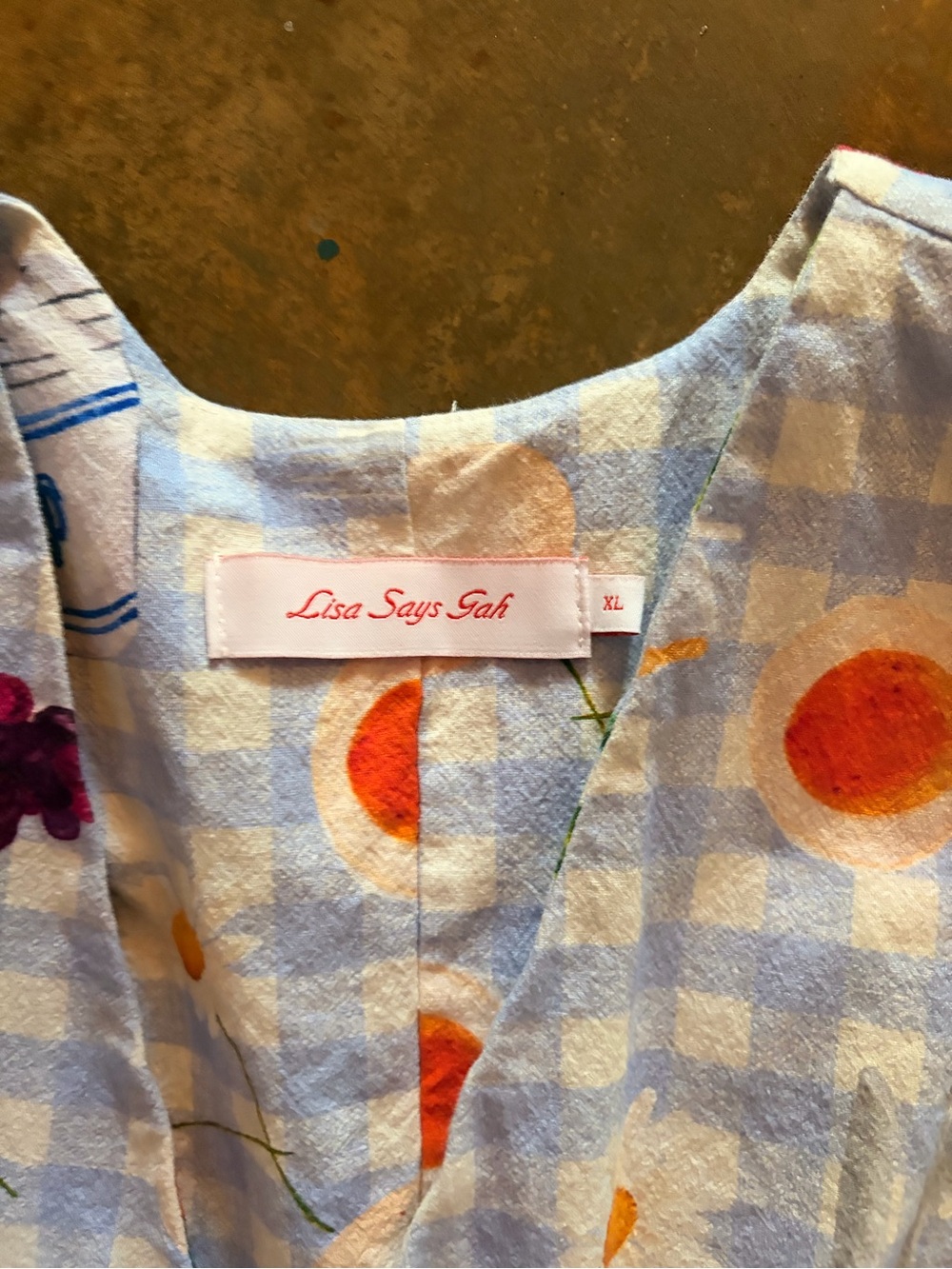 Lisa Says Gah alfresco Fruit & Garden Print Vest - Picture 2 of 3
